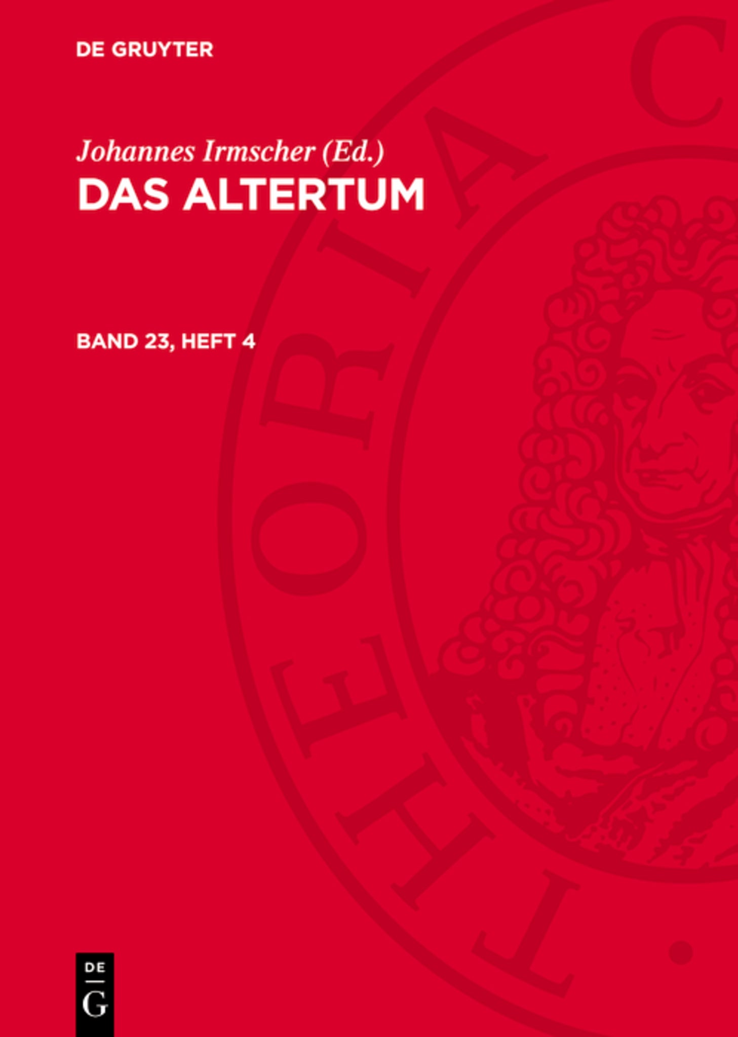 Das Altertum. Band 23, Heft 4